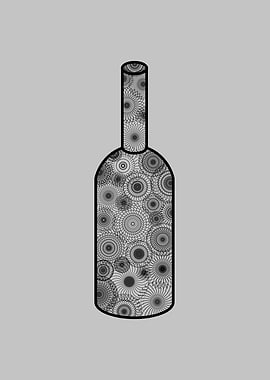 Simple bottle mandala