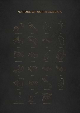 North America Nations Map