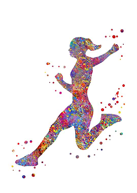 Running woman