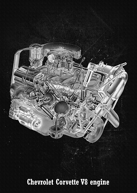 Chevrolet Corvette V8 engi