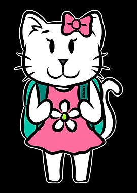 Cat School Entrance Childr