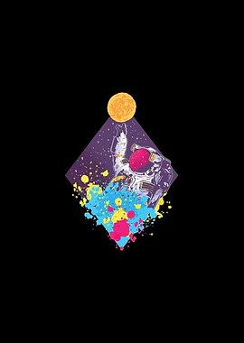 Abstract Astronaut