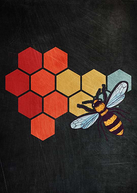 Beekeeper Vintage Poster