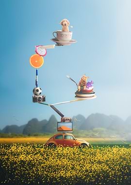 Holiday in Flowers Field