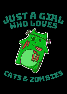 Cat zombie monster girl