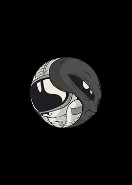 Alien Astronaut Yin Yang