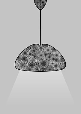 Minimalistic lamp mandala