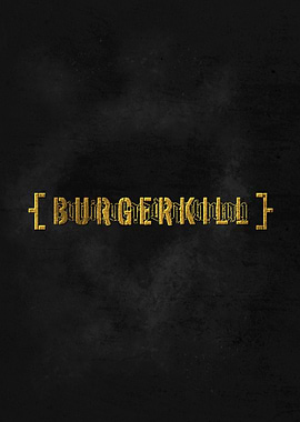 Burgerkill Metal Logo Gold