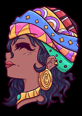 Africa woman girl beauty M