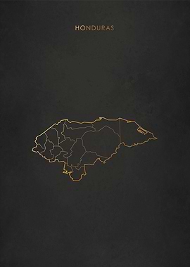 Gold Honduras Map