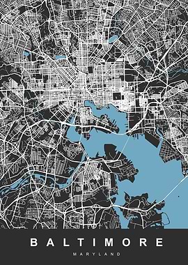 Baltimore Map Maryland US