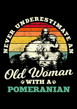 Woman With Pomeranian