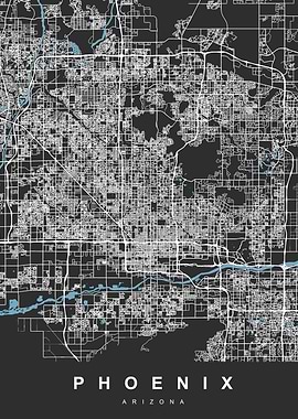 Phoenix Arizona City Map