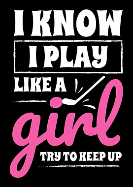 Hockey Player Gift Girl