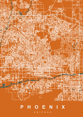 Phoenix Arizona City Map