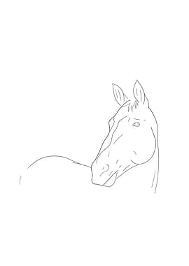 Line Art Horse
