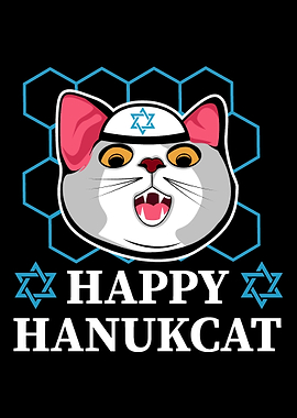 Happy Hanukcat Jew Or Cat