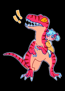 Riding dinosaur paleontolo