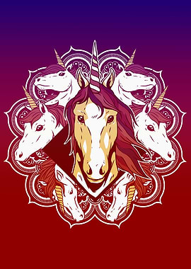 Unicorn Mandala