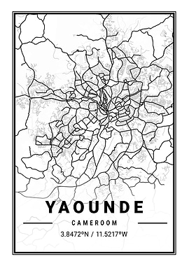 Yaounde Light City Map