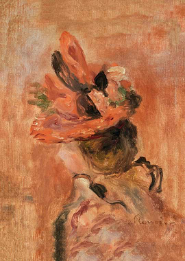 Woman Head with Red Hat