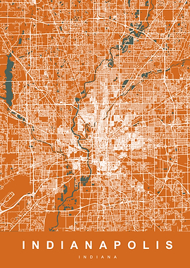 Map Indianapolis US