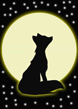 The fox in the night