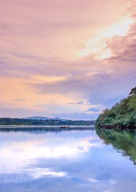 Victoria Nile at sunset