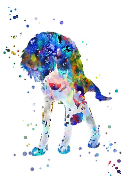 Large mnsterlnder dog