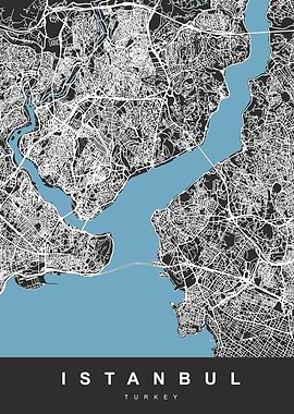 ISTANBUL City Map Turkey