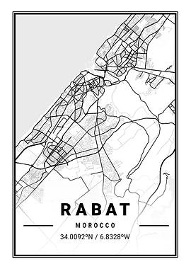 Rabat Light City Map