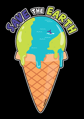 Save The Earth ice melts C