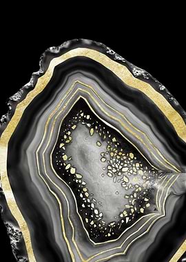 Agate Gold Foil Glam 4