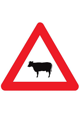 Belgian Road Sign