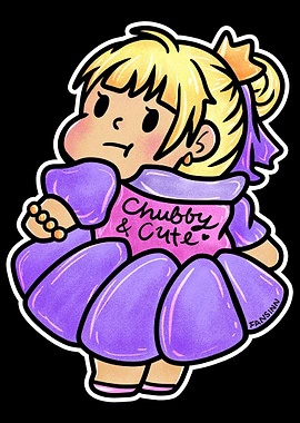 Princess blond thick chubb