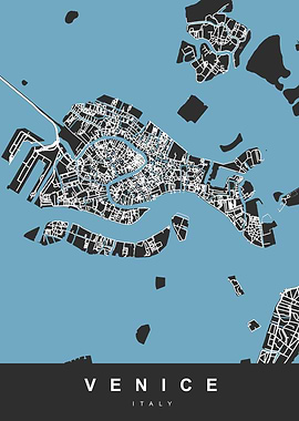 VENICE City Map Italy
