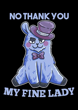 Lama Nope No funny saying