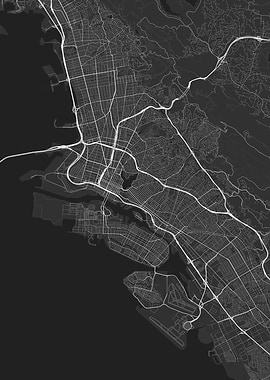 Oakland USA Map