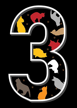 3 third birthday cats