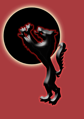 Wolf in the moon