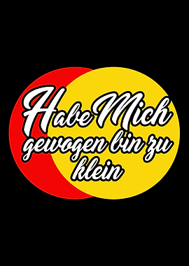 I myself am weighed too sm