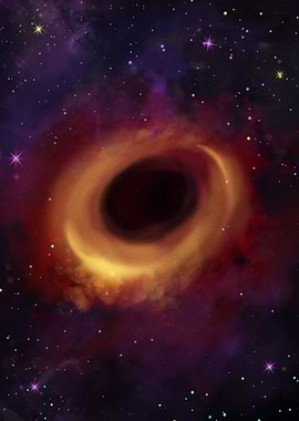 Galaxy hole in Space