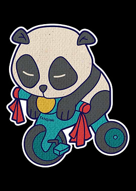 Panda Boy Bicycle animal s