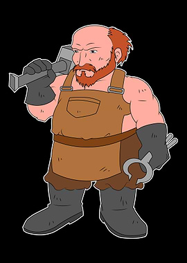Bold Blacksmith Dwarf