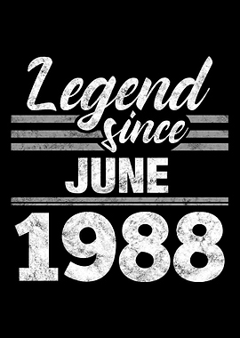 Legend Since June 1988