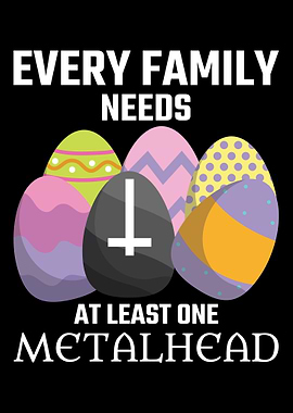 Metalhead Funny Easter
