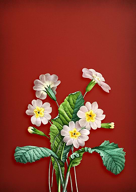 Vintage Grandiflora on Red