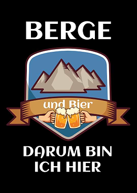 Mountains Beer Skier