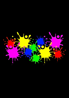 paint splatters color blob