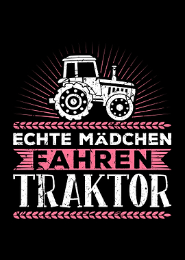 Landwirtin Traktor Frau